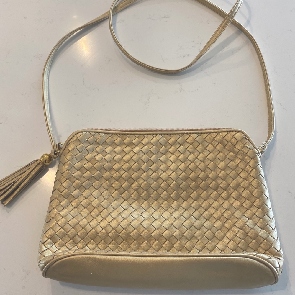Vintage Ganson Woven Metallic Bag